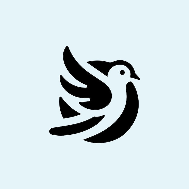plantilla de diseño vectorial del logotipo de la paloma diseño vectorial del icono de la paloma