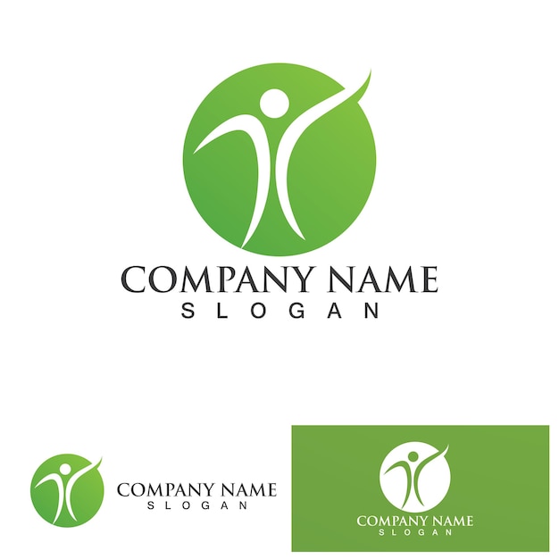 La plantilla de diseño vectorial del logotipo People Success