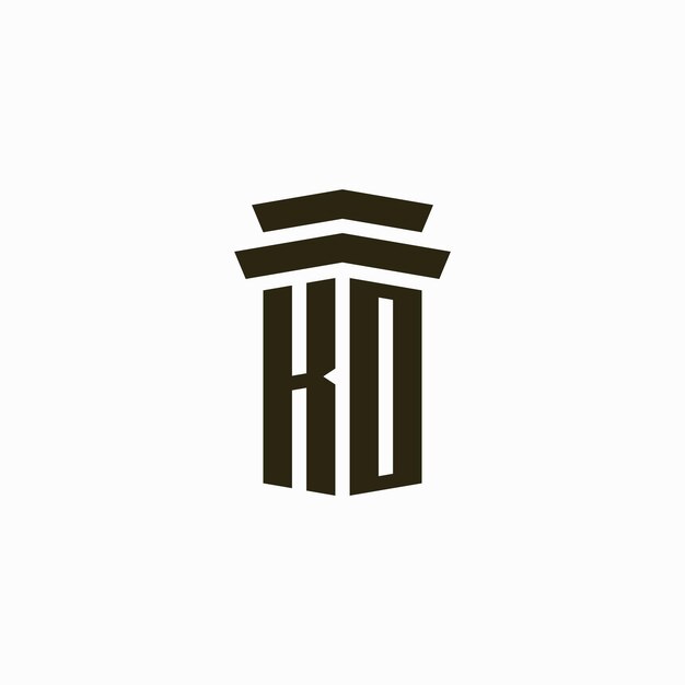 plantilla de diseño vectorial del logotipo del pilar