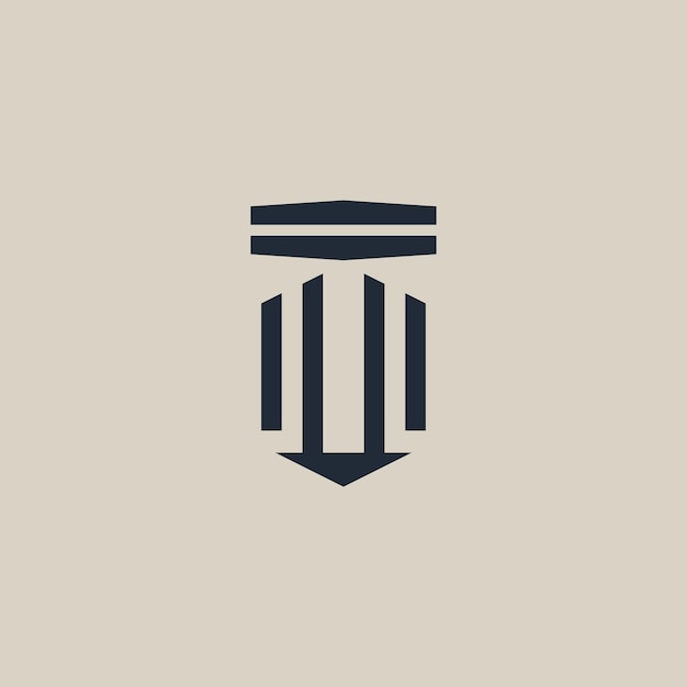plantilla de diseño vectorial del logotipo del pilar