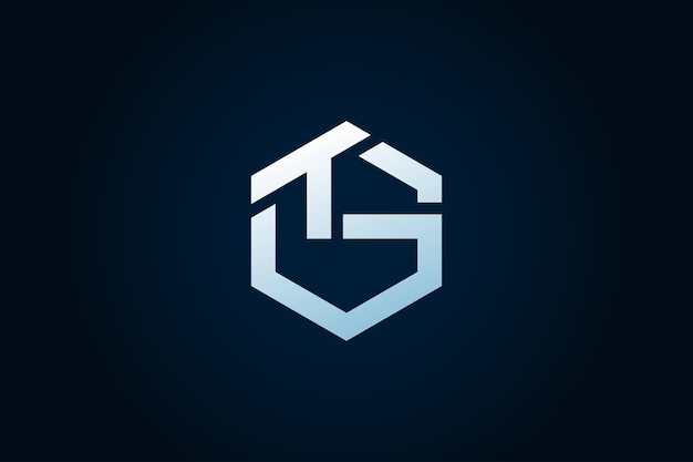 plantilla de diseño vectorial del logotipo Polygon GT Letter