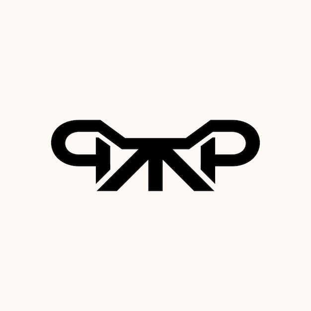 plantilla de diseño vectorial de logotipo simple de QP