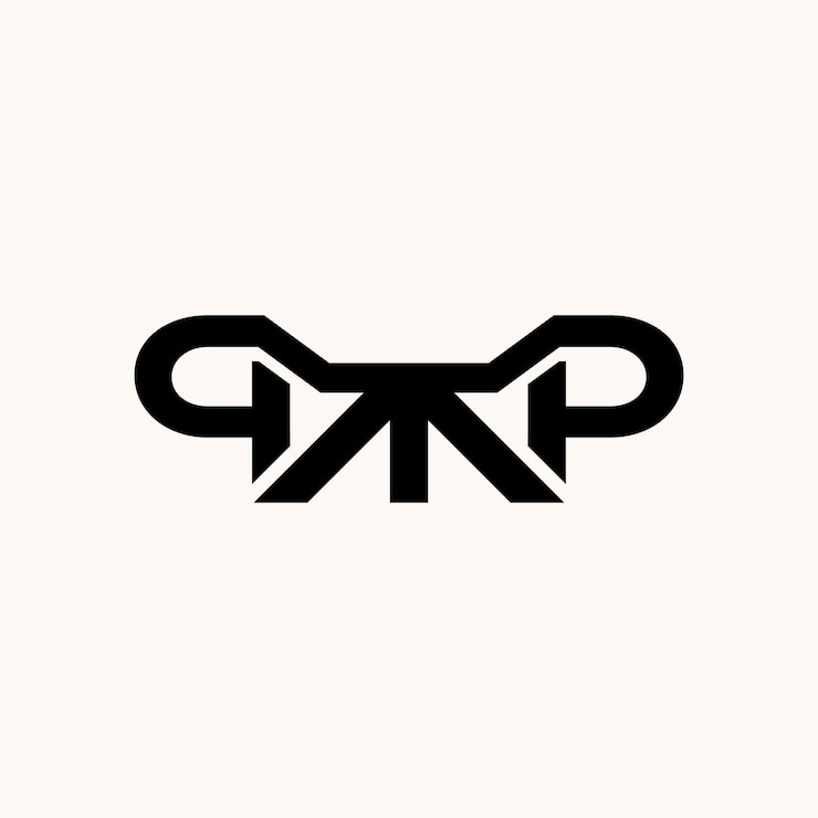 Vector plantilla de diseño vectorial de logotipo simple de qp