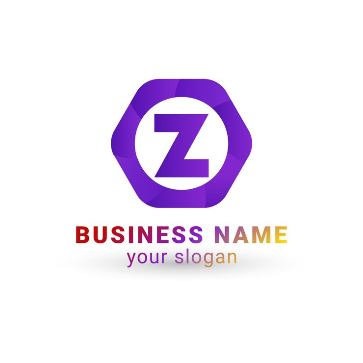 plantilla de diseño vectorial de logotipo Z corporativo de identidad de marca