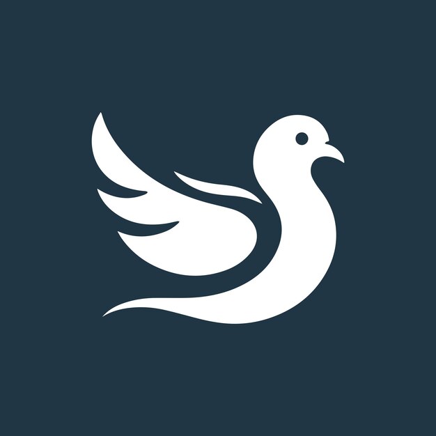 plantilla de diseño vectorial de paloma icono de pájaro icono de pájaro icono de pájaro icono de pájaro