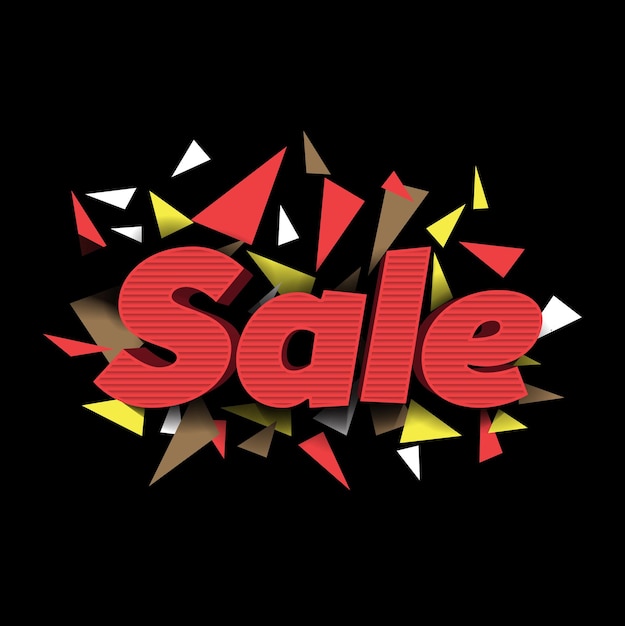 plantilla de diseño vectorial de promoción de tiendas