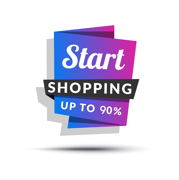 plantilla de diseño vectorial de promoción de ventas