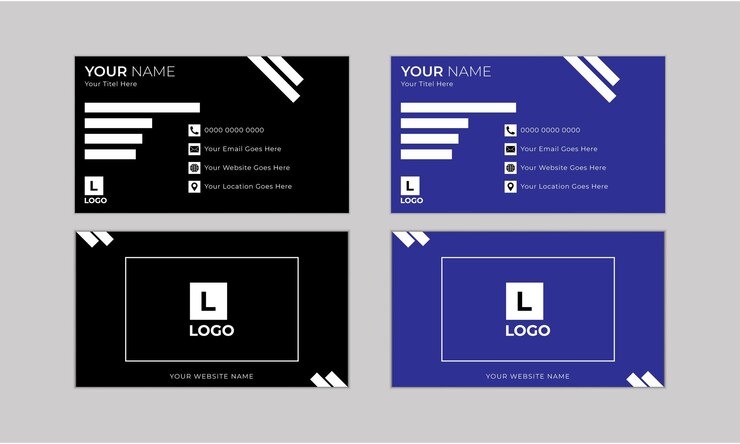 plantilla de diseño vectorial de tarjetas de visita creativas modernas