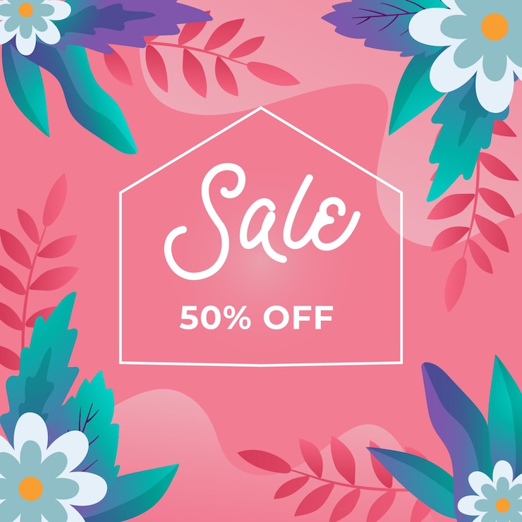 Vector plantilla de diseño vectorial de la tienda de promoción de ventas