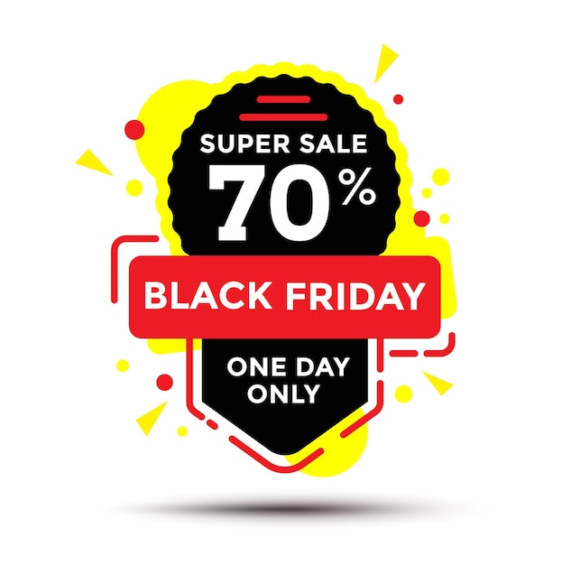 plantilla de diseño vectorial de la tienda de venta promocional del viernes negro