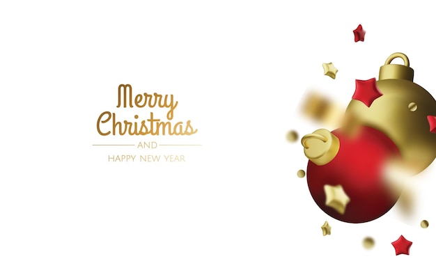 plantilla de diseño de ventas de año nuevo o navidad ilustración vectorial fondo de invierno con decorativo