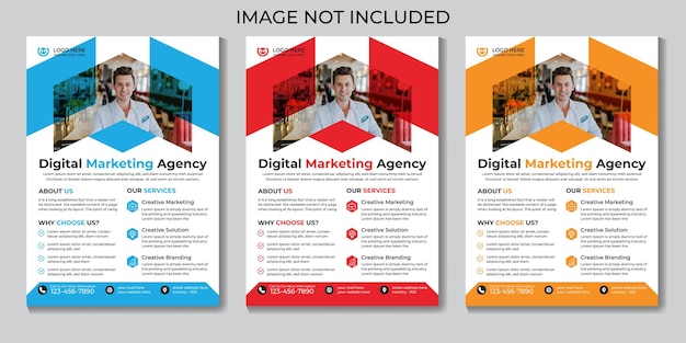 Plantilla de diseño de volante de agencia de marketing digital moderna