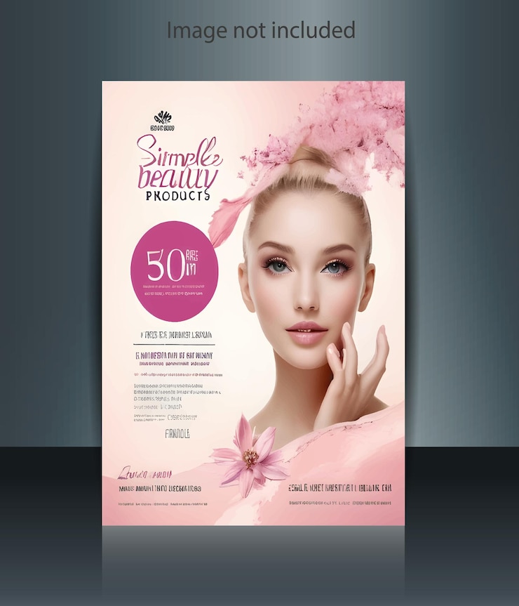 Plantilla de diseño de volante de belleza volante de beleza