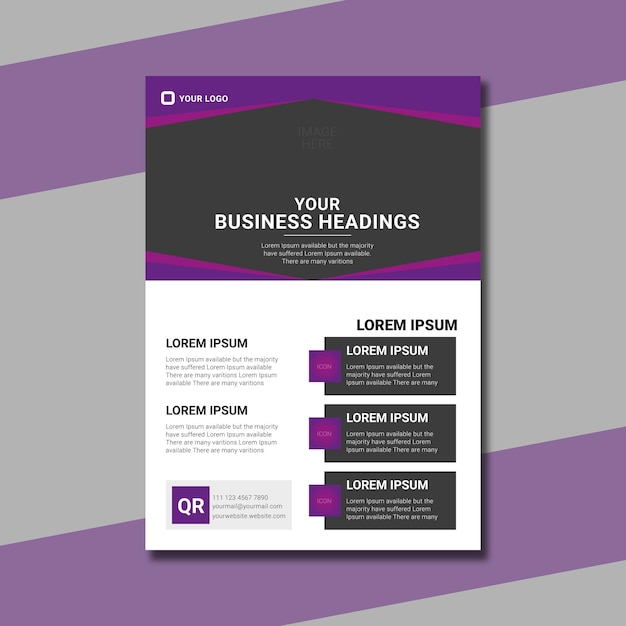 Plantilla de diseño de volante empresarial