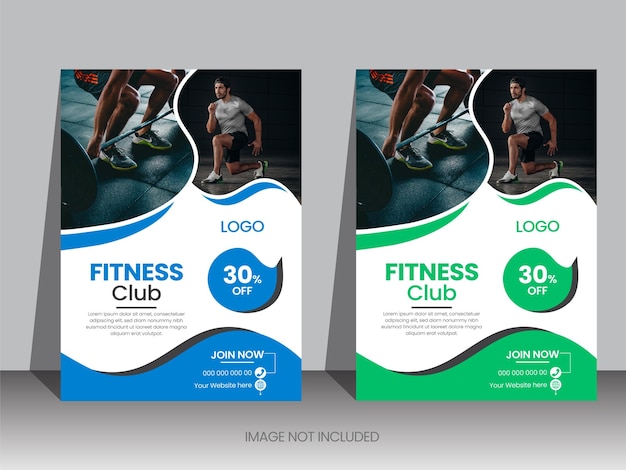 Plantilla de diseño de volante de fitness creativo