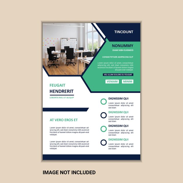 Plantilla de diseño de volante de negocios corporativos creativos