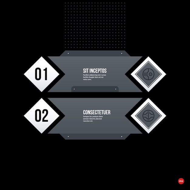 Plantilla de diseño web corporativo futurista. Útil para presentaciones o publicidad.