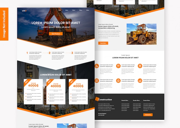 Plantilla de diseño web Strong Contractor