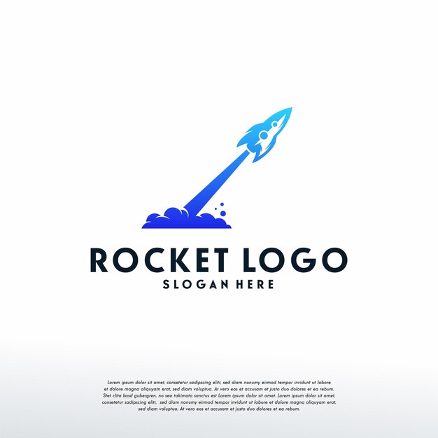 Plantilla de diseños de logotipo de cohete, icono de símbolo de logotipo