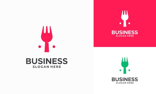 Plantilla de diseños de logotipo de comida simple símbolo de logotipo de restaurante icono de símbolo de logotipo