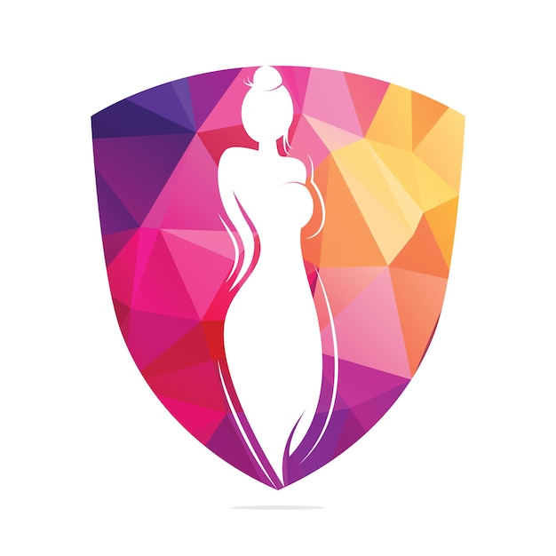 Vector plantilla de diseños de logotipo de mujer de moda hermosa logotipo de masaje y yoga de belleza natural