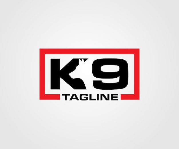 Plantilla de diseños de logotipo de perro Vector K9