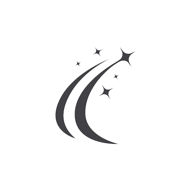plantilla de diseños de logotipos de estrellas Vector de logotipo de estrellas rápidas