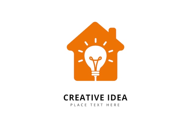 Plantilla de diseños de logotipos de ideas creativas para el hogar