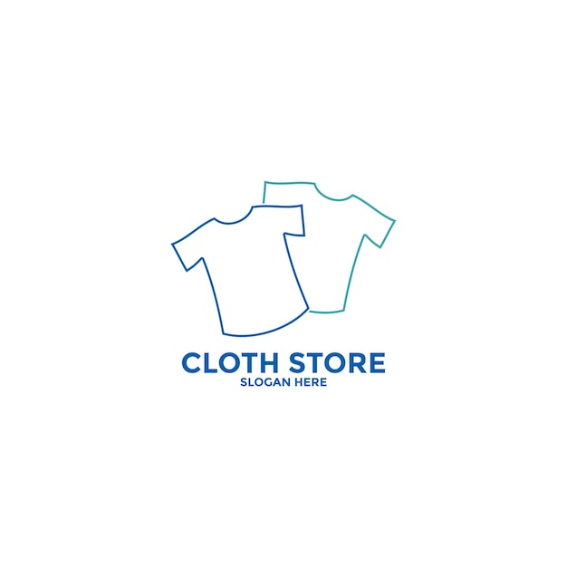 Plantilla de diseños de logotipos de moda de tela Vector de logotipo de camisa Plantilla de diseño de logotipo de ropa logotipo de tienda de ropa