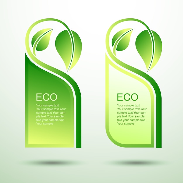 Vector plantilla eco