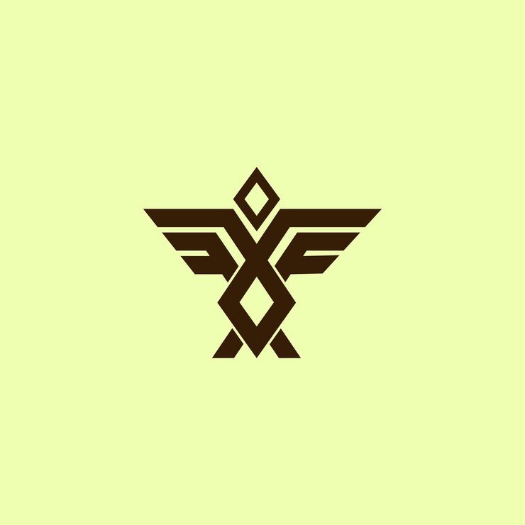 Plantilla editable de diseño de logotipo moderno Eagle en un archivo vectorial