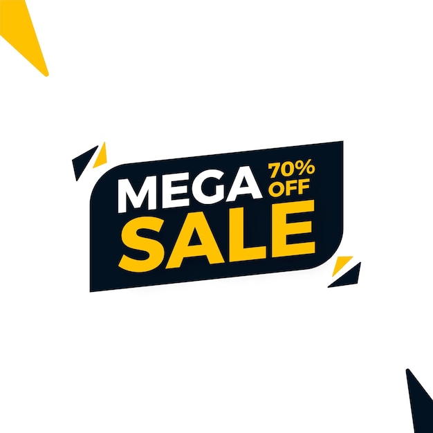 La plantilla editable de Mega Sale Discount Sticker HD está lista para su descarga gratuita