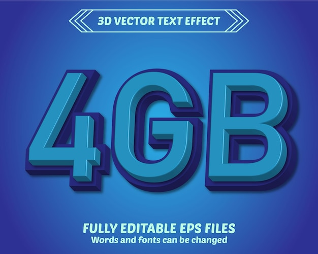 Vector plantilla de efecto editable 3d de alta resolución.