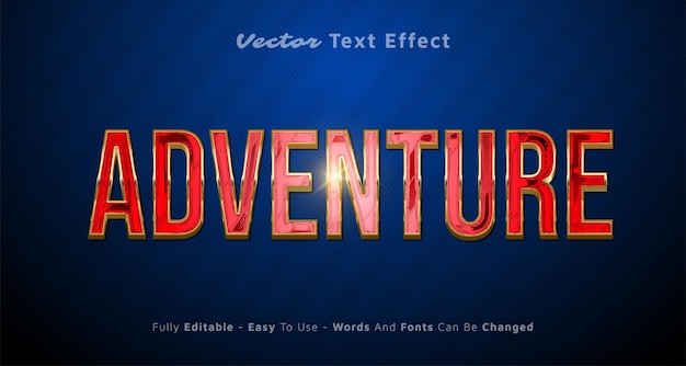 Plantilla de efecto de estilo editable Creative 3d Adventure