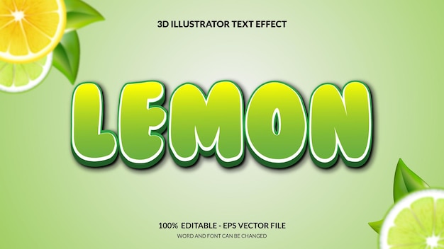 Vector plantilla de efecto de texto 3d