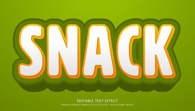 plantilla de efecto de texto de bocadillo diseño editable para logotipo y marca comercial