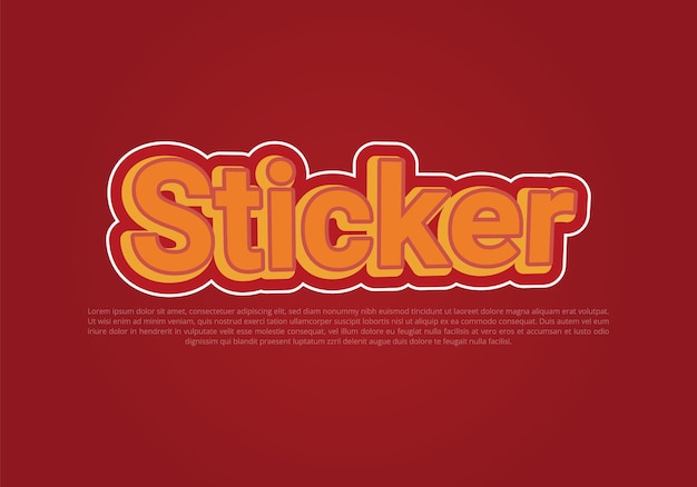 Plantilla de efecto de texto crujiente con uso de estilo en negrita 3d para logotipo Pro Vector