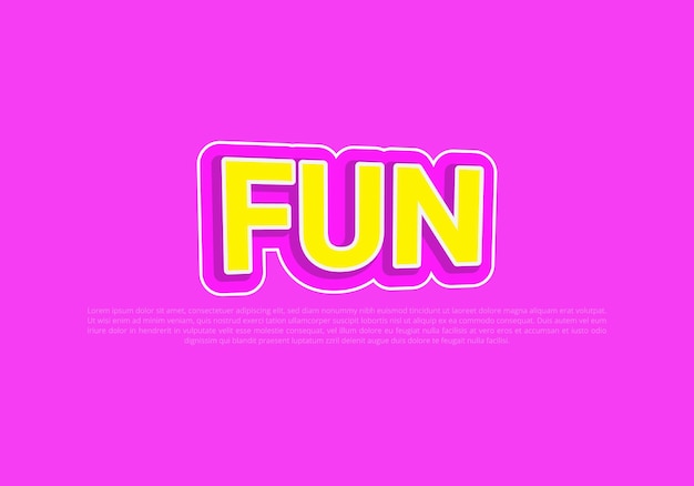 Plantilla de efecto de texto crujiente con uso de estilo en negrita 3d para logotipo Pro Vector