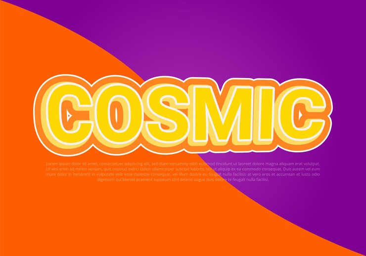 Vector plantilla de efecto de texto crujiente con uso de estilo en negrita 3d para logotipo pro vector