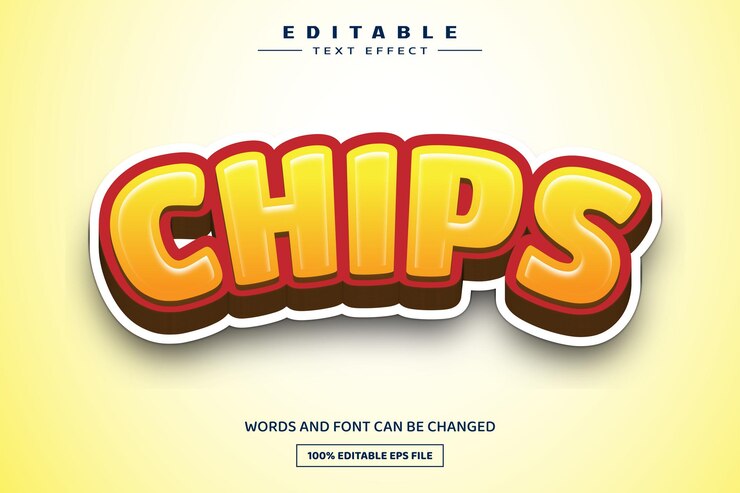 Vector plantilla de efecto de texto editable en 3d para cookies