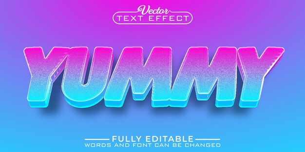 Plantilla de efecto de texto editable Cute Yummy Jelly