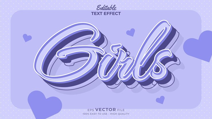 Vector plantilla de efecto de texto editable del día internacional de la mujer