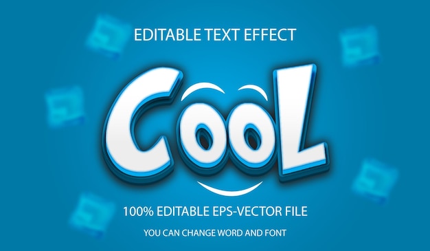 Plantilla de efecto de texto editable genial