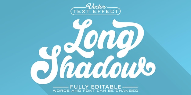 Plantilla de efecto de texto editable Long Shadow
