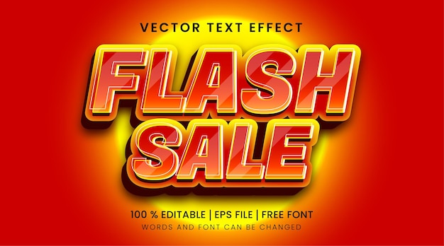 Plantilla de efecto de texto editable premium de venta flash