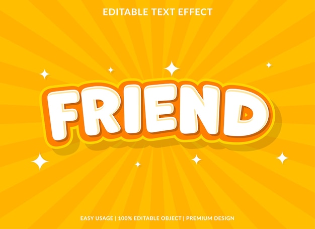 plantilla de efecto de texto editable para el uso del logotipo de estilo de fuente
