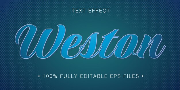 plantilla de efecto de texto editable por vectores