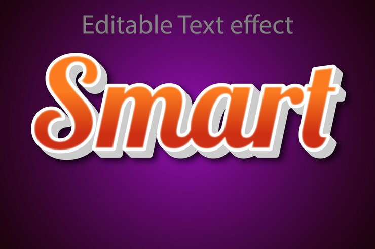 Vector plantilla de efecto de texto vectorial editable, tipografía diseño de fuente de estilo 3d.