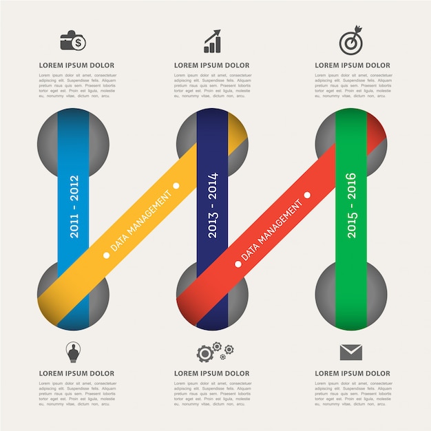 Plantilla de elemento de infografía moderna