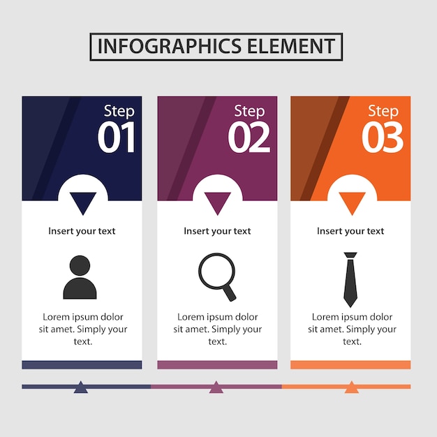 Plantilla de elemento de infografía